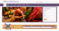 Desktop Screenshot of mithramatrimony.com